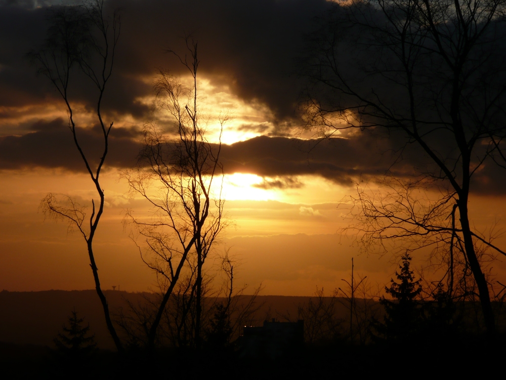 ... Sonnenuntergang in Aachen...