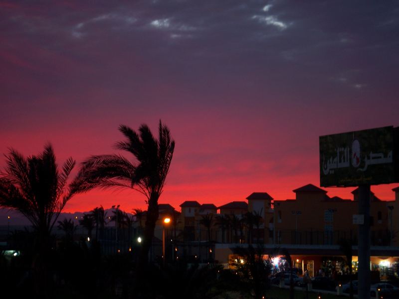 Sonnenuntergang in Ägypten