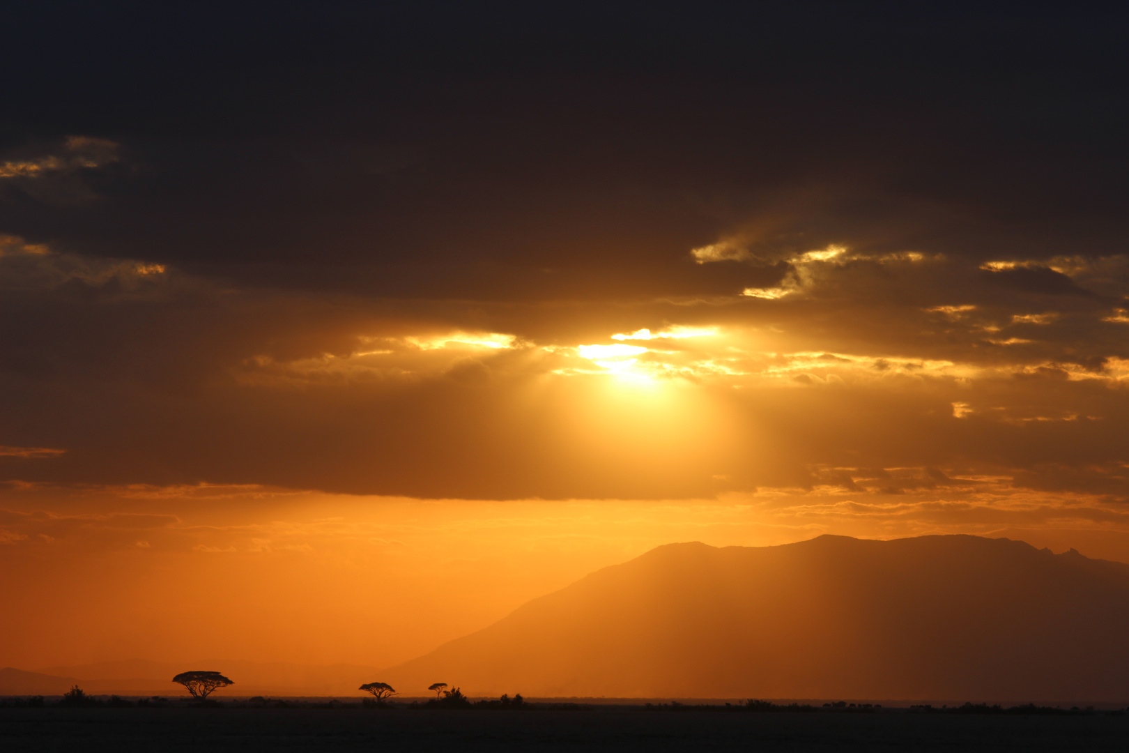 Sonnenuntergang in Afrika