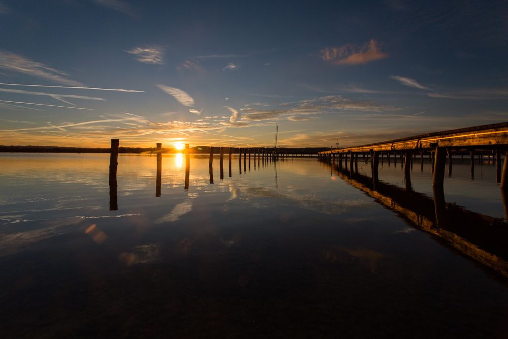 Sonnenuntergang in Aidenried