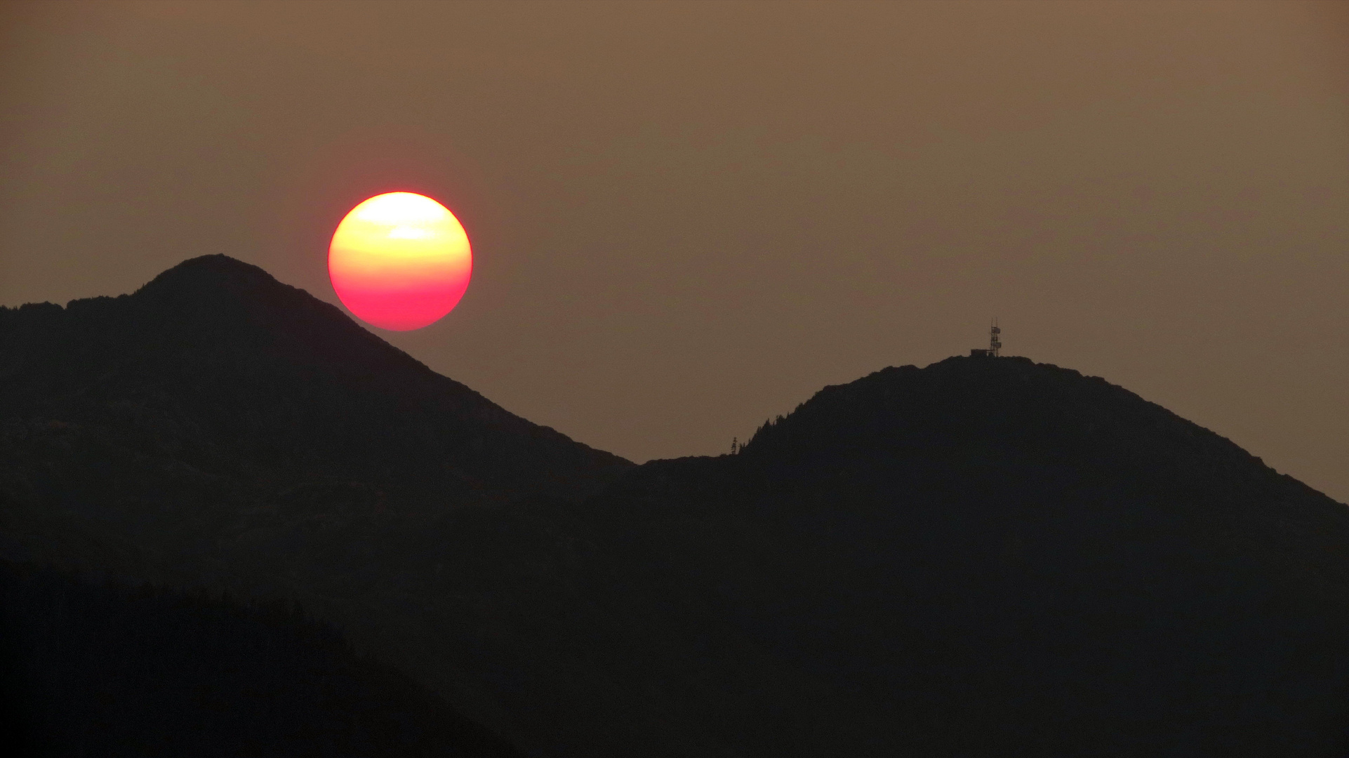 Sonnenuntergang in Alaska