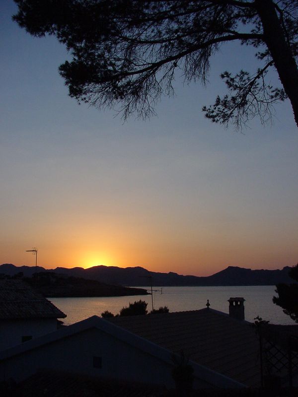 Sonnenuntergang in Alcudia, Spanien