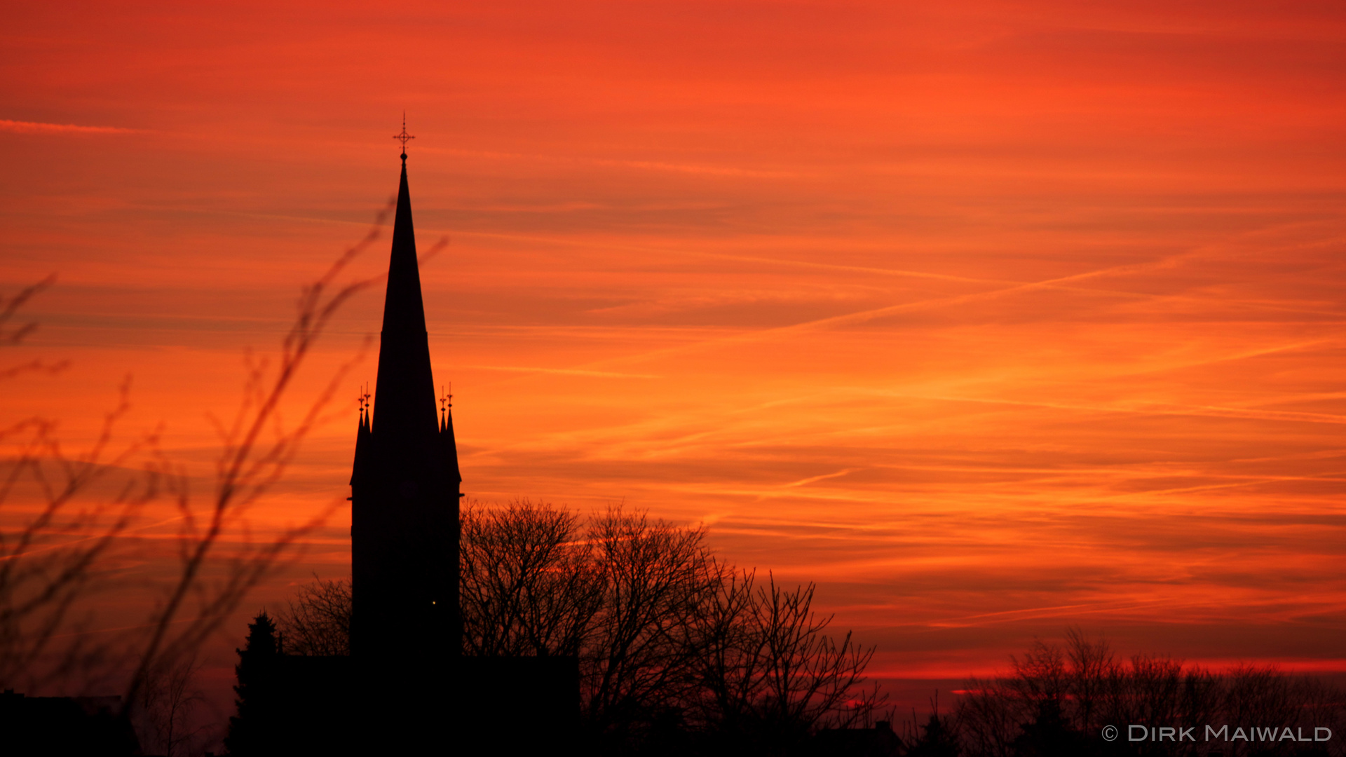 Sonnenuntergang in Aldekerk