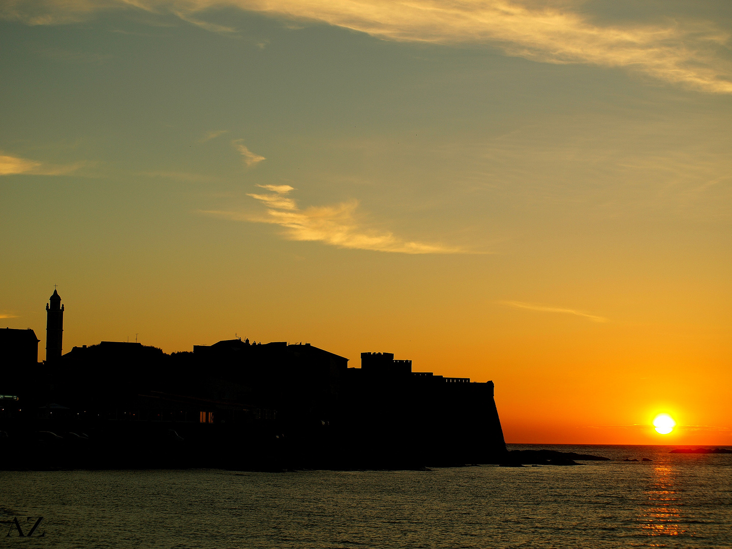 Sonnenuntergang in Algajola