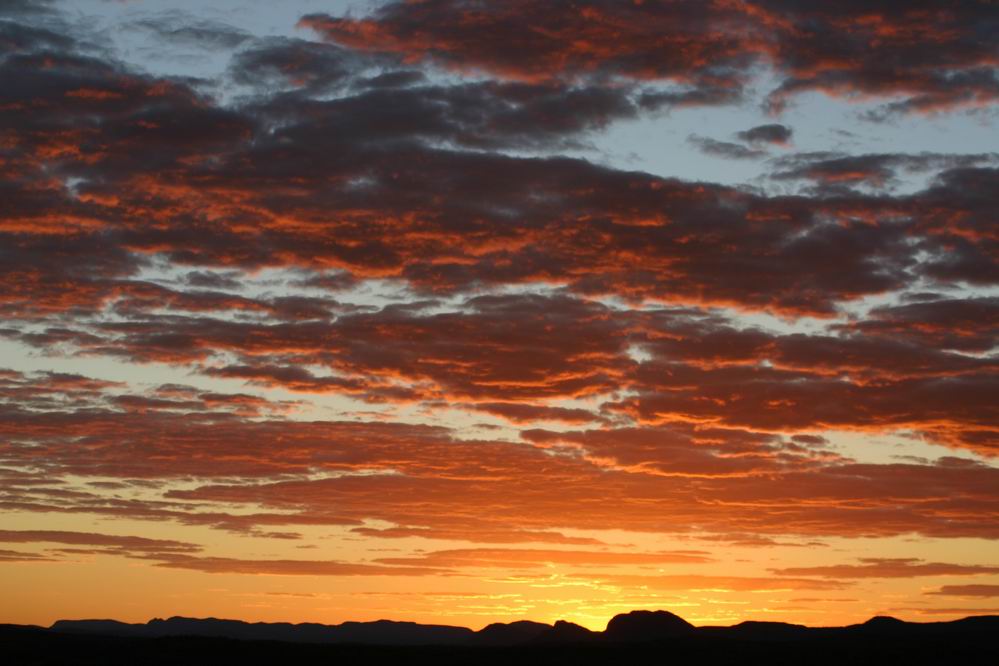 Sonnenuntergang in Alice Springs