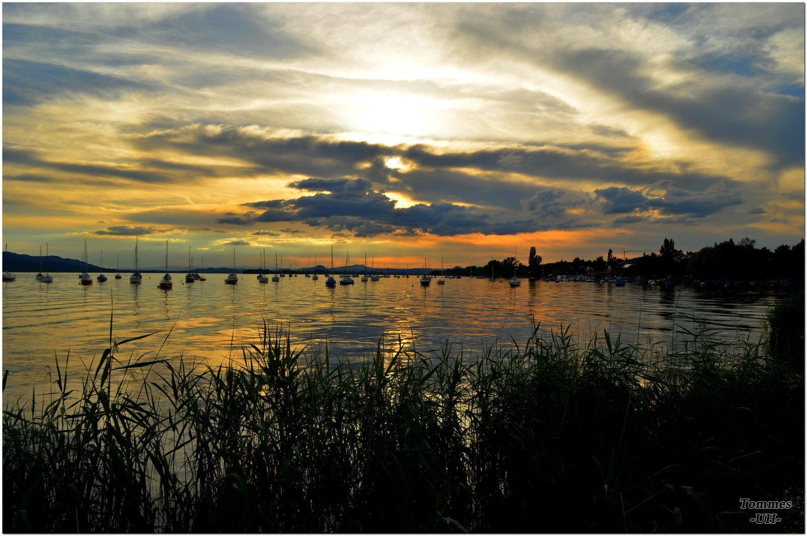 Sonnenuntergang in Allensbach am Bodensee