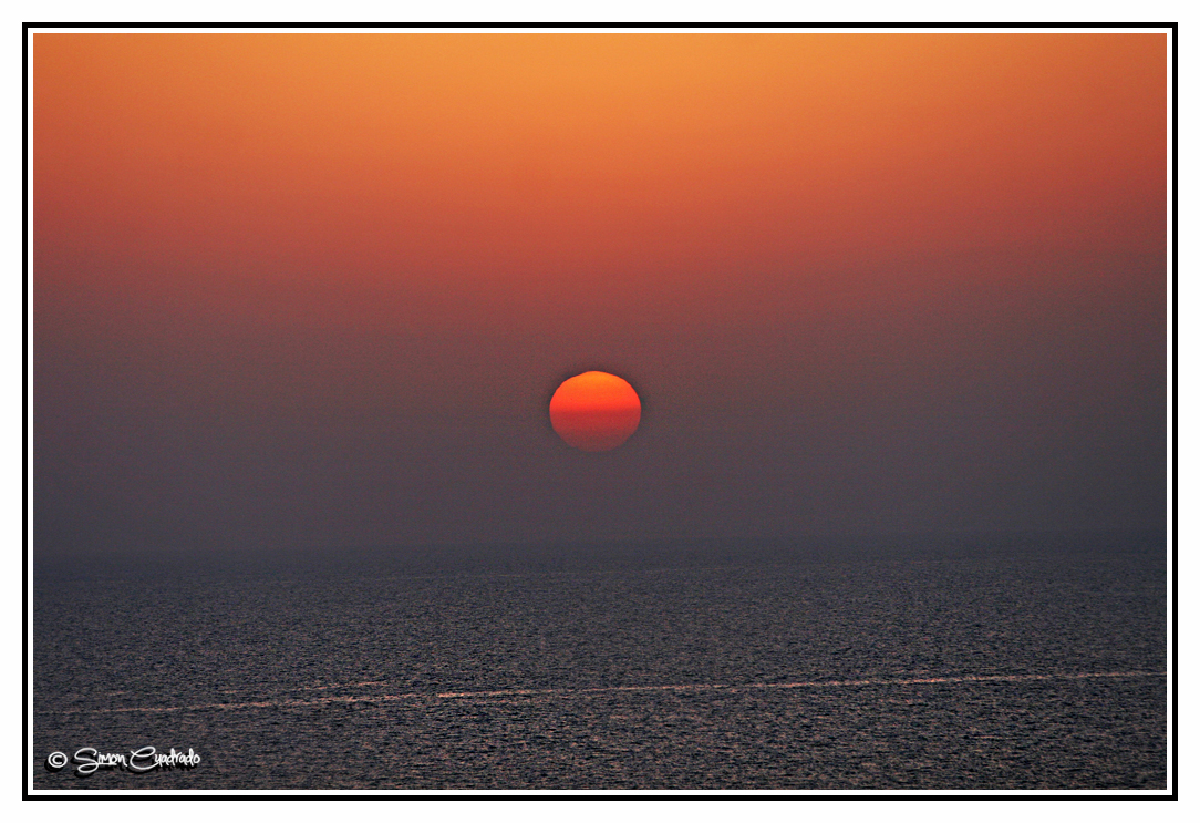 Sonnenuntergang in Almeria