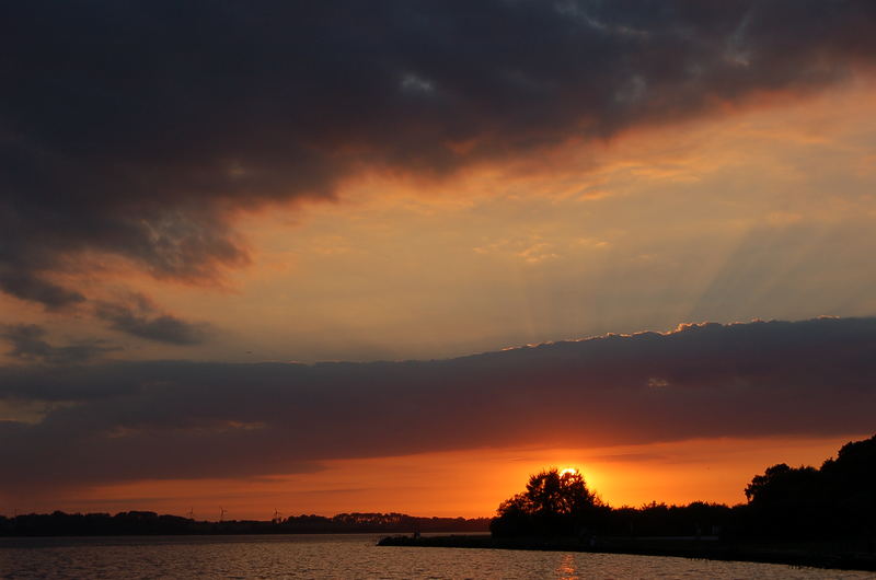 Sonnenuntergang in Altefähr