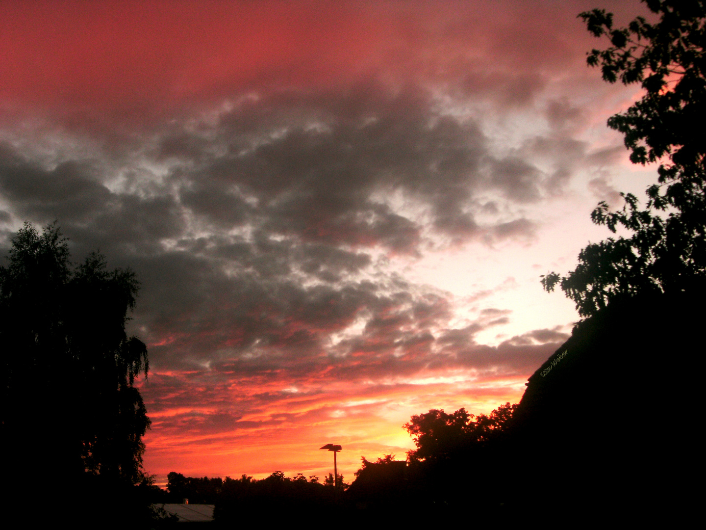 Sonnenuntergang in Amelinghausen...einmalig schön