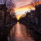 Sonnenuntergang in Amsterdam