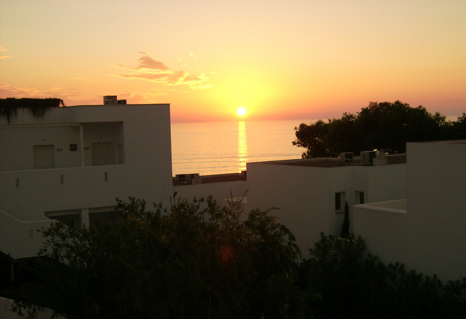 Sonnenuntergang in Andalusien von unserem Balkon aus