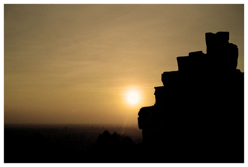 Sonnenuntergang in Angkor Wat