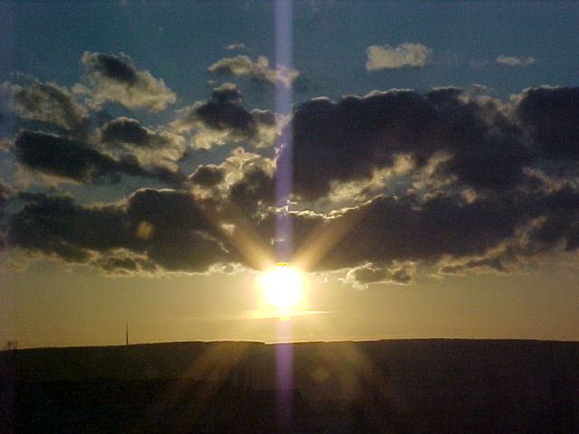 Sonnenuntergang in Annaberg