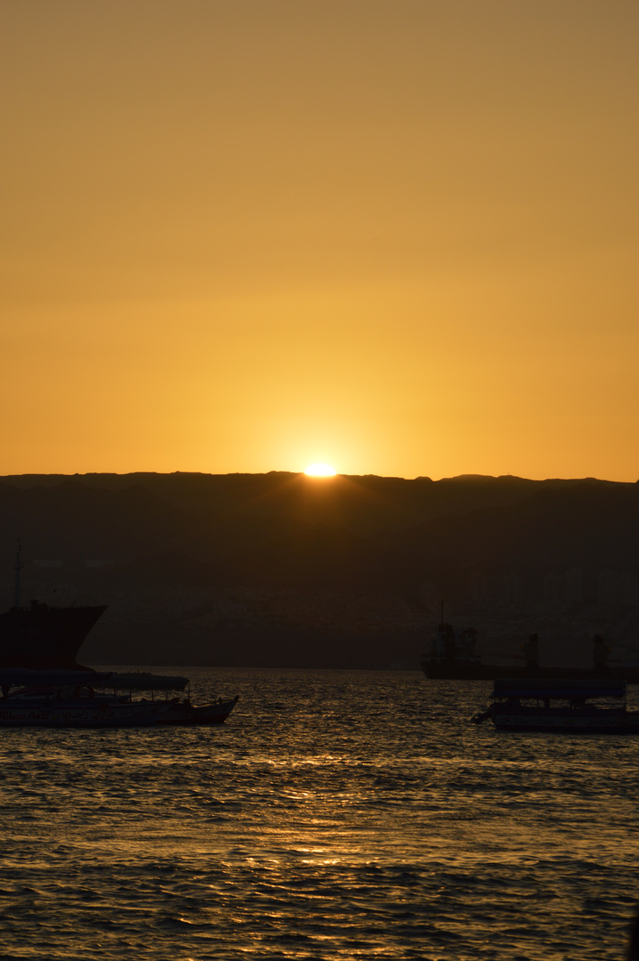 Sonnenuntergang in Aqaba