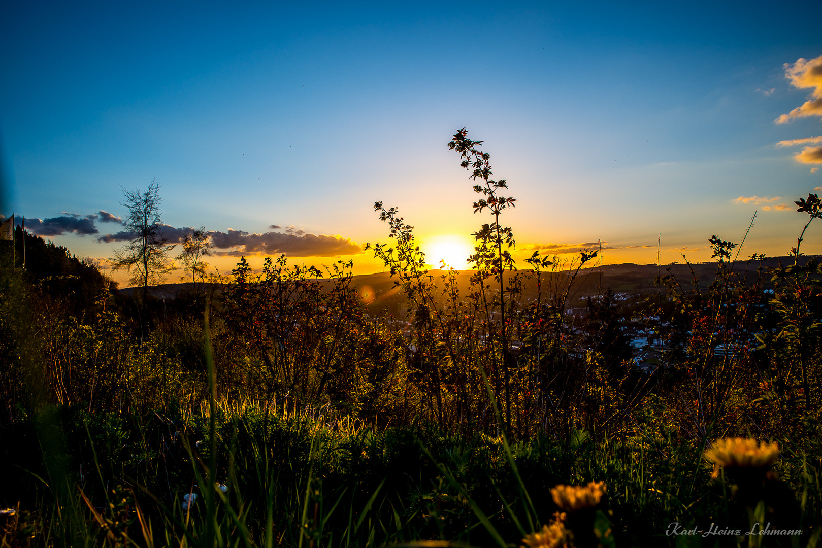 Sonnenuntergang in Attendorn 