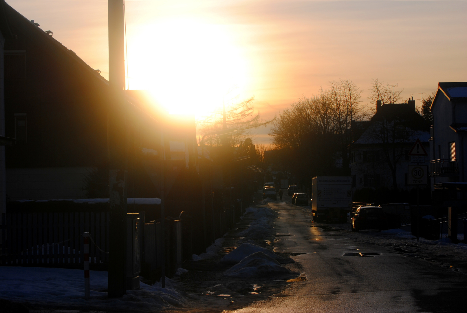 sonnenuntergang in aubing