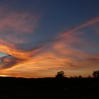 Sonnenuntergang in Bad Arolsen (Der Engel)