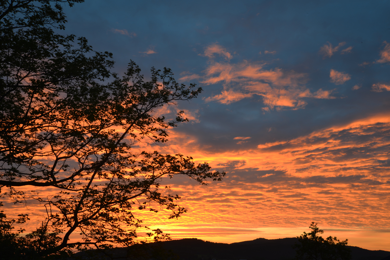 Sonnenuntergang in Bad Kötzting