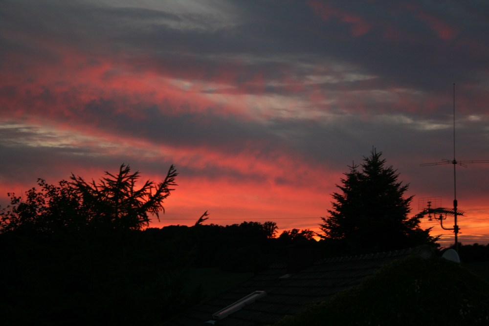 Sonnenuntergang in Bad Rappenau (19.09.2008)