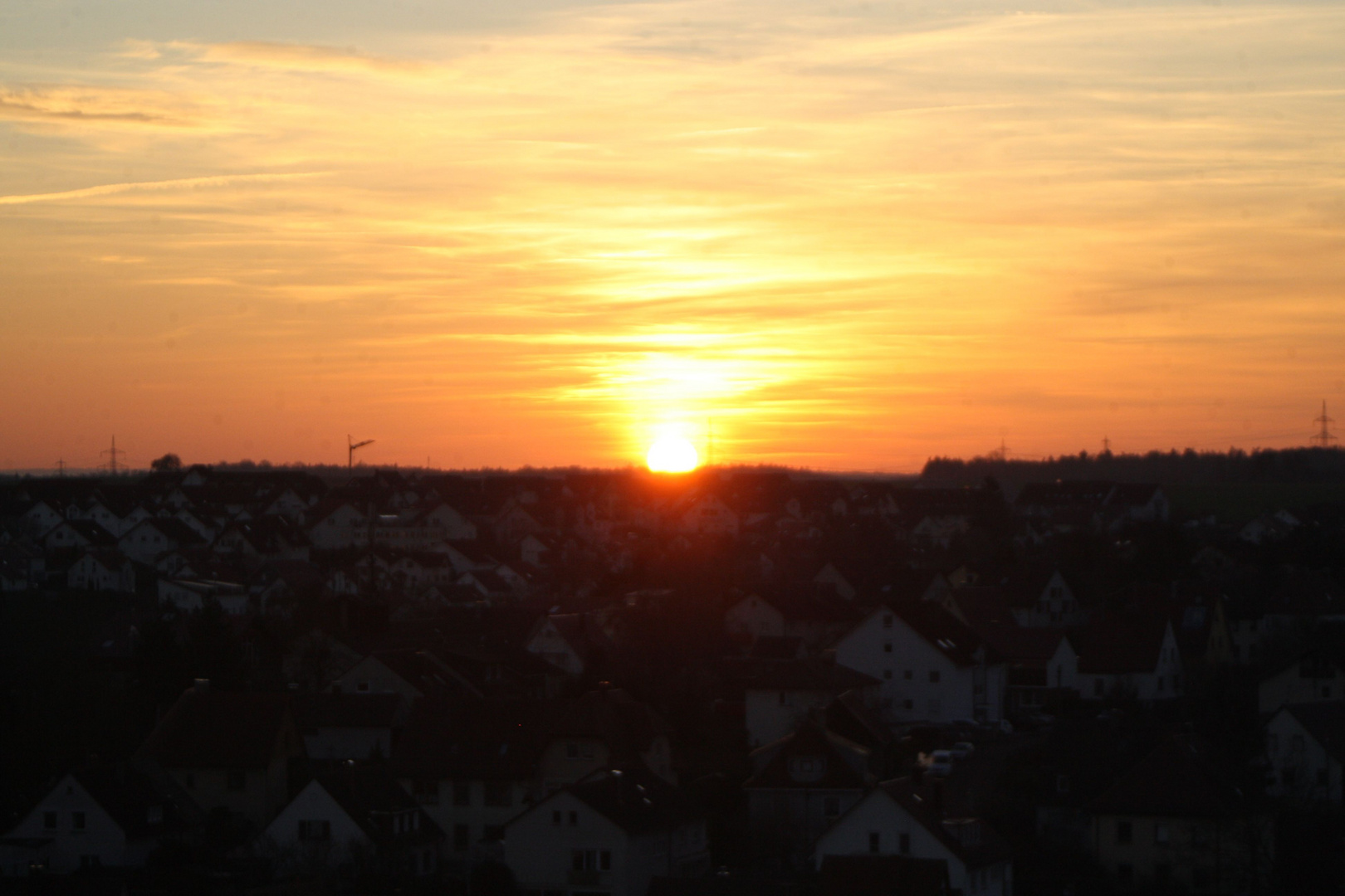 Sonnenuntergang in Bad Wimpfen.