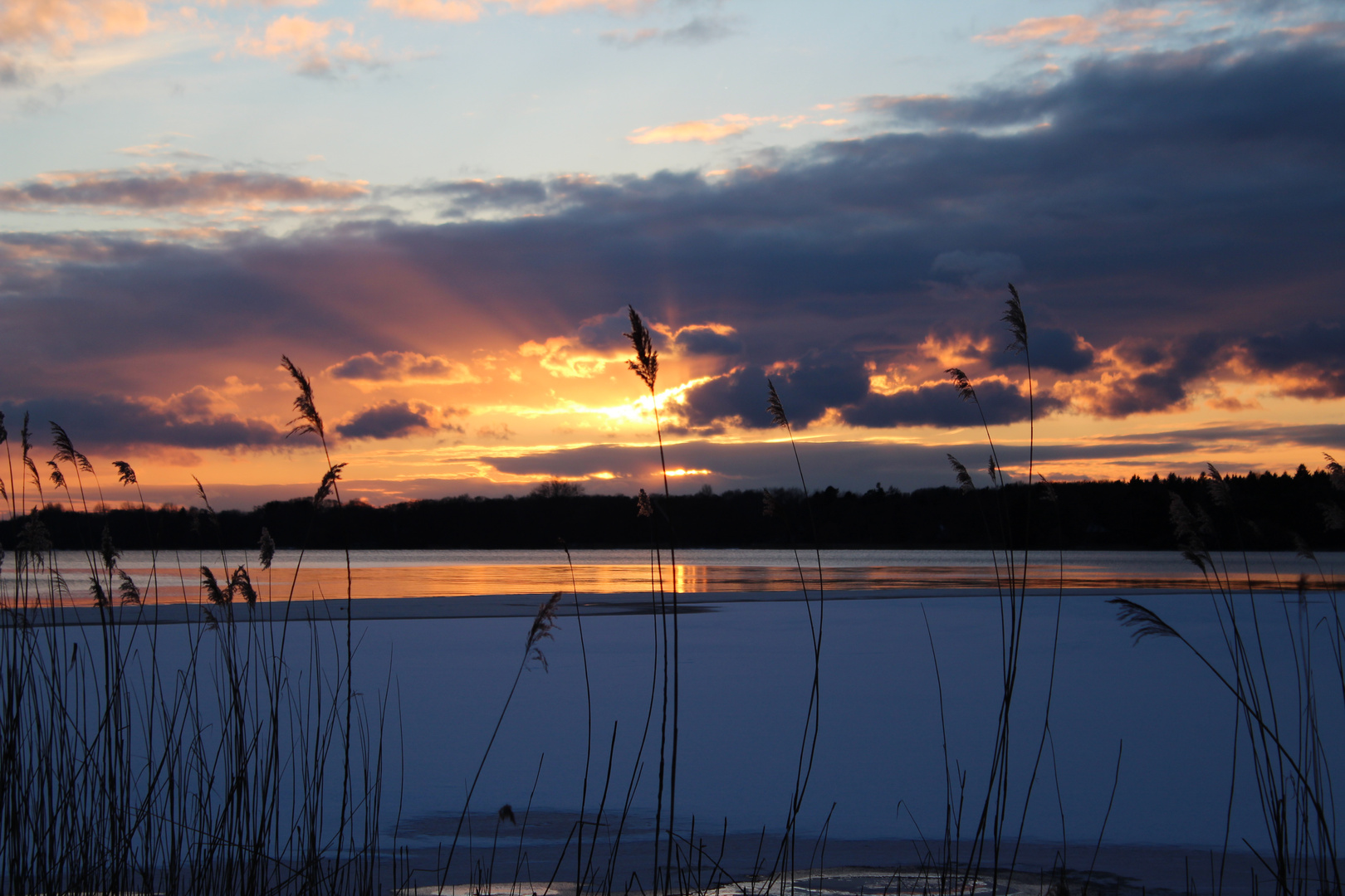 Sonnenuntergang in Bad Zwischenahn