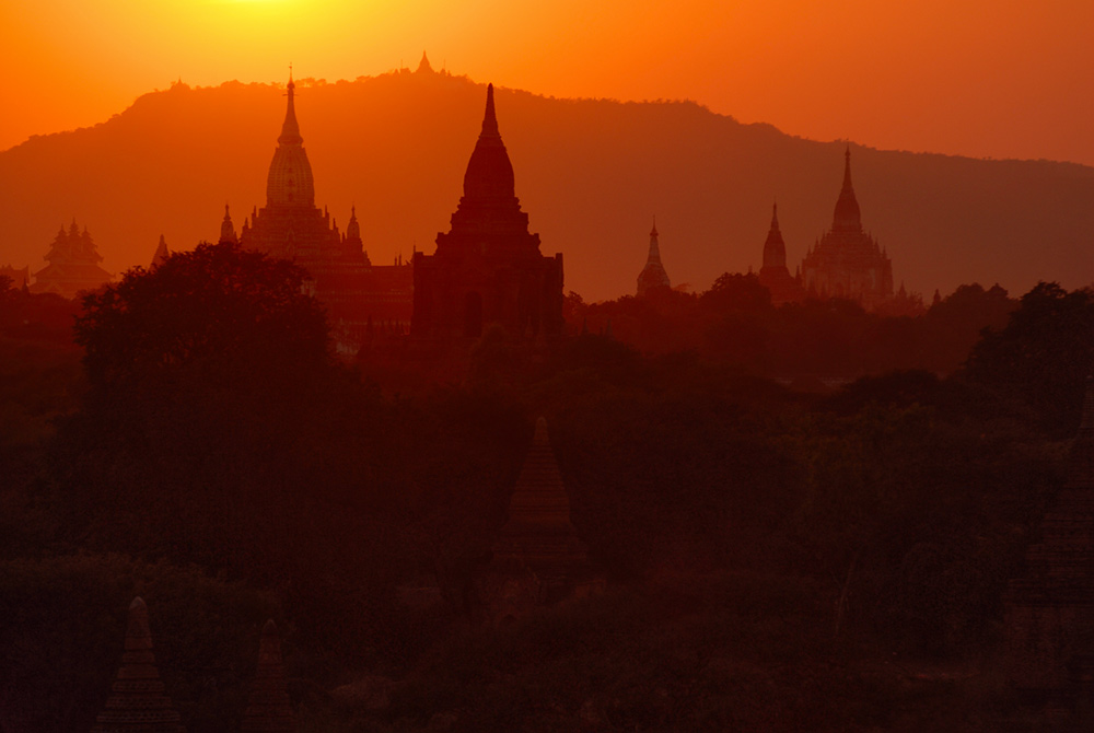 Sonnenuntergang in Bagan