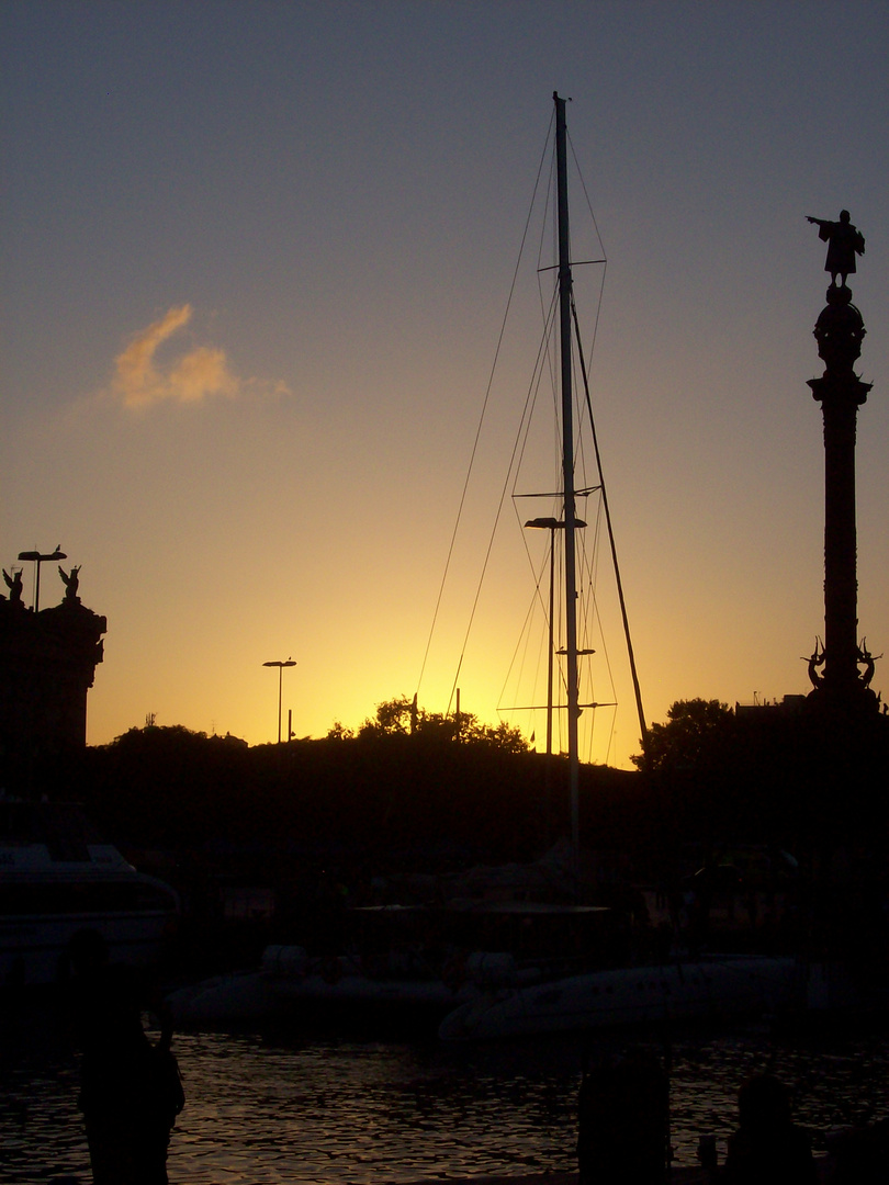 Sonnenuntergang in Barcelona