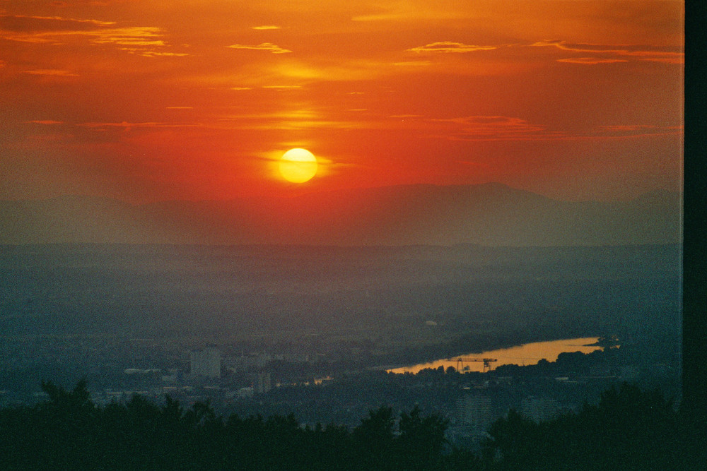 Sonnenuntergang in Basel