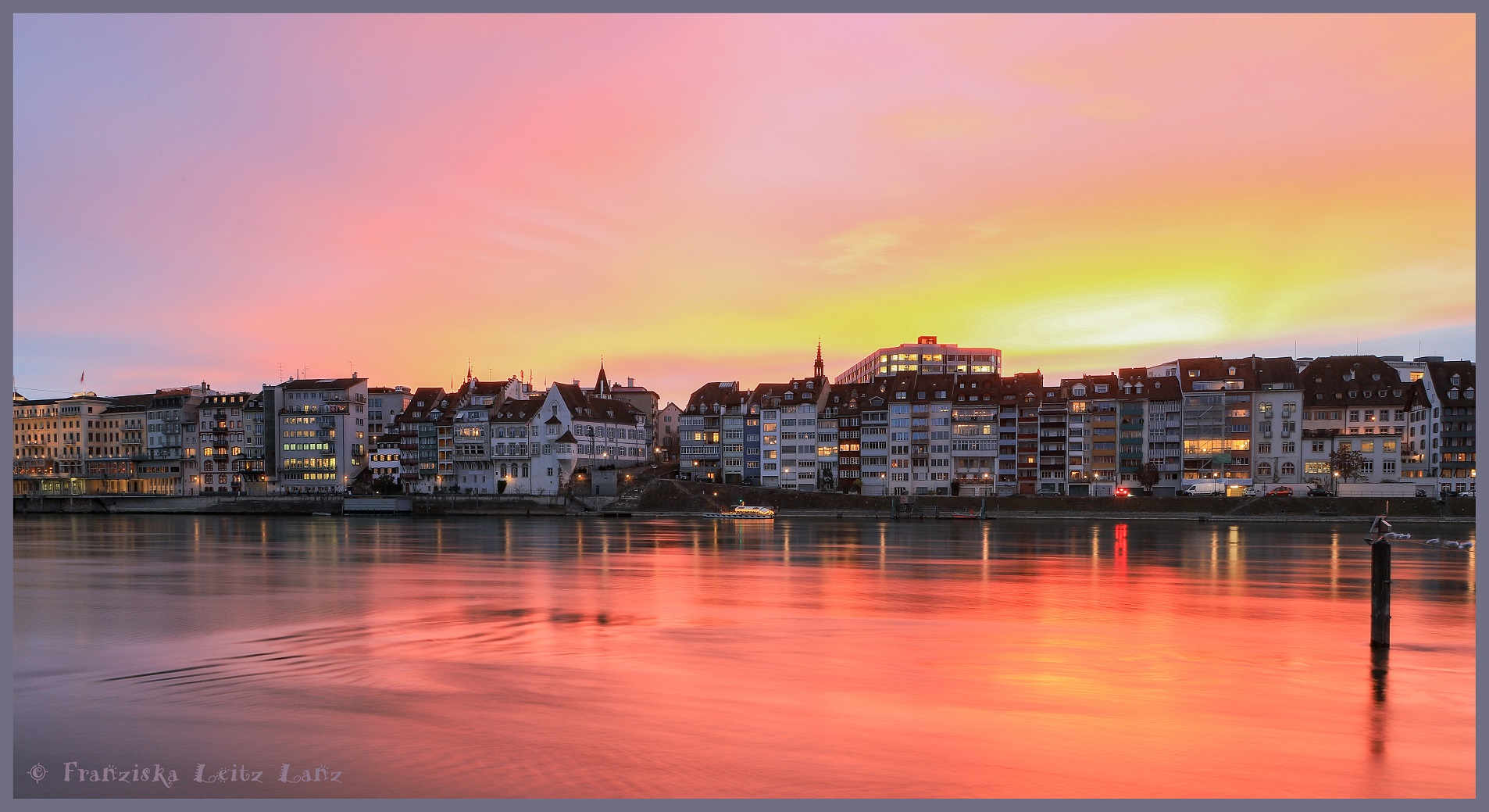 Sonnenuntergang in Basel