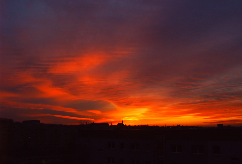 Sonnenuntergang in bautzen