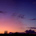 Sonnenuntergang in Bayern