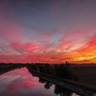 Sonnenuntergang in Bayern