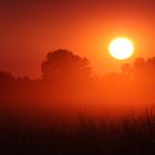 Sonnenuntergang in Bayern