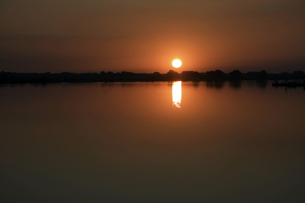 Sonnenuntergang in Bayern