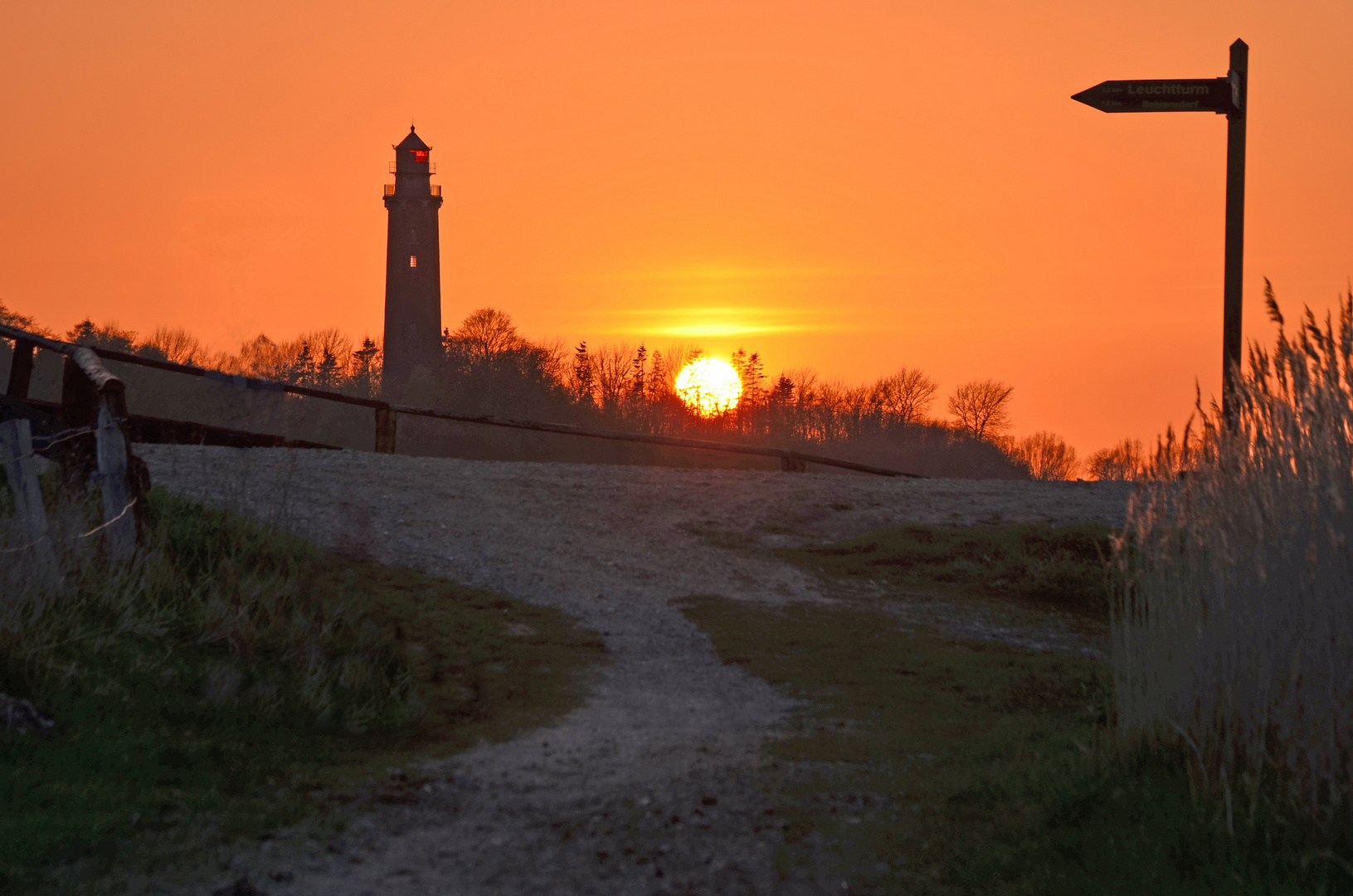 Sonnenuntergang in Behrensdorf (Ostsee)