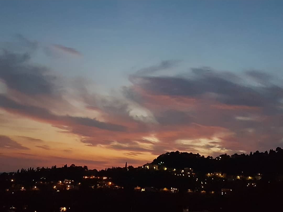 Sonnenuntergang in Bergamo