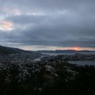 Sonnenuntergang in Bergen ...