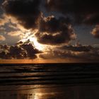 Sonnenuntergang in Bergen aan Zee / Niederlande