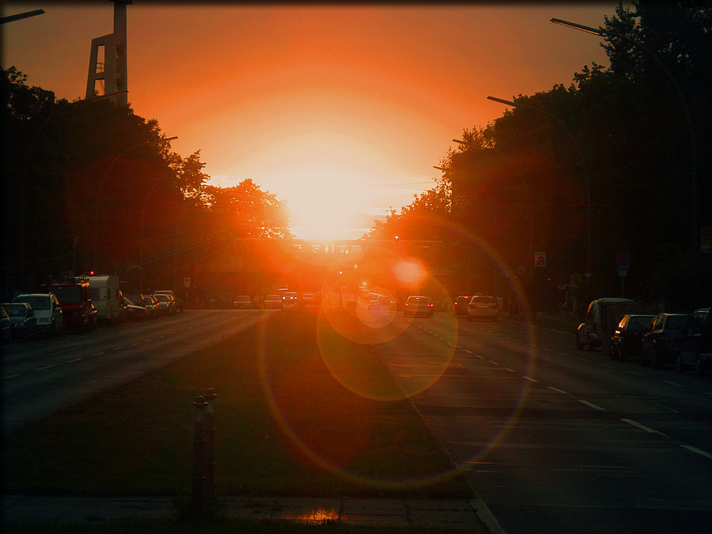 Sonnenuntergang in Berlin