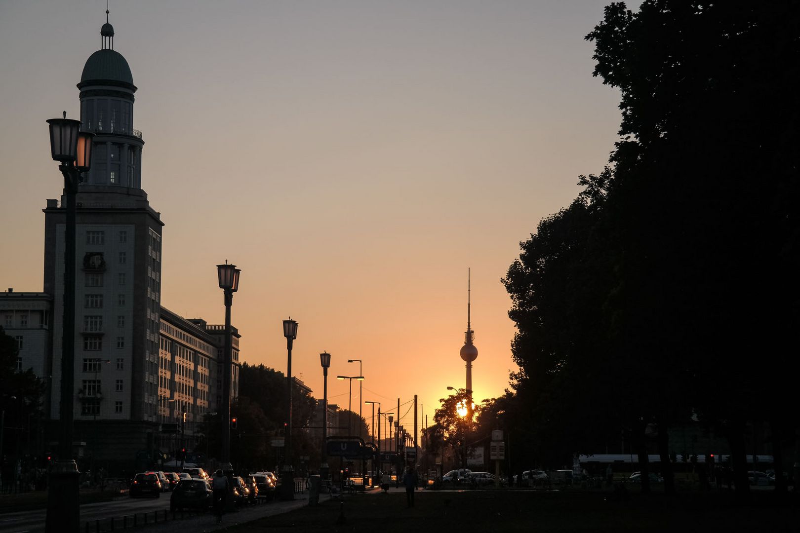 Sonnenuntergang in Berlin