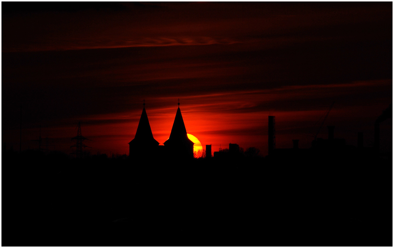 Sonnenuntergang in Berlin