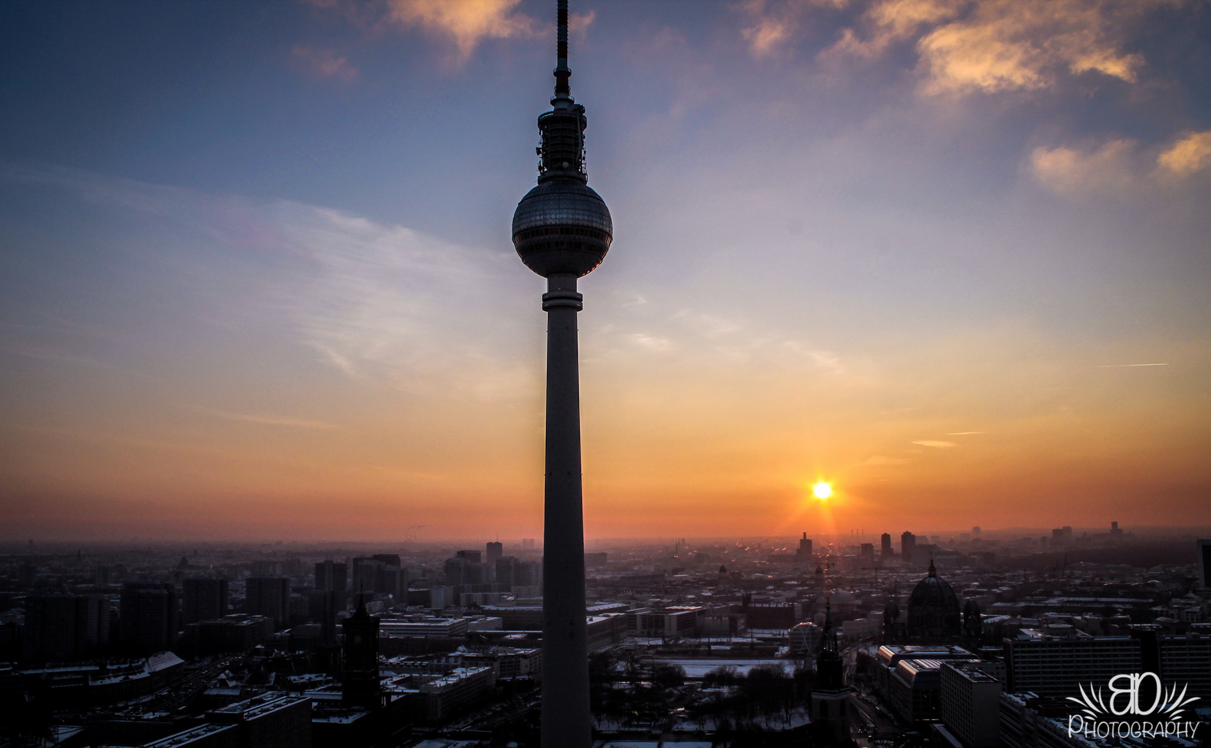 Sonnenuntergang in Berlin