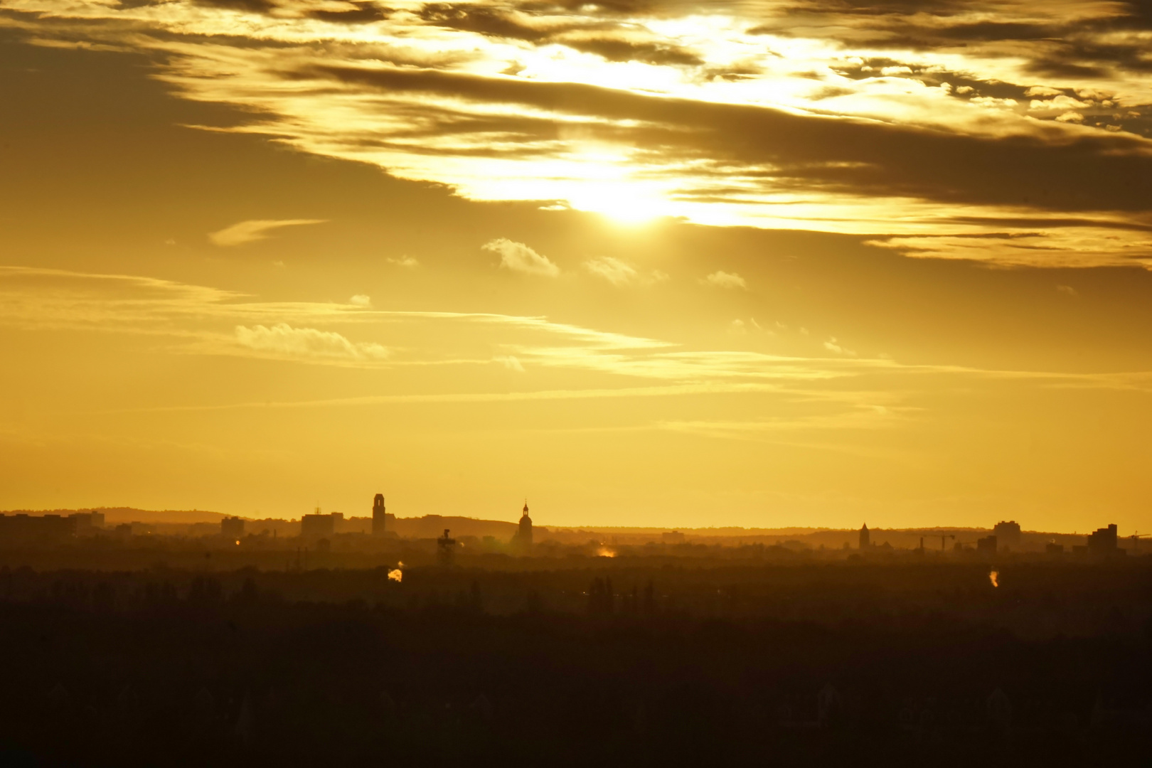 Sonnenuntergang in Berlin