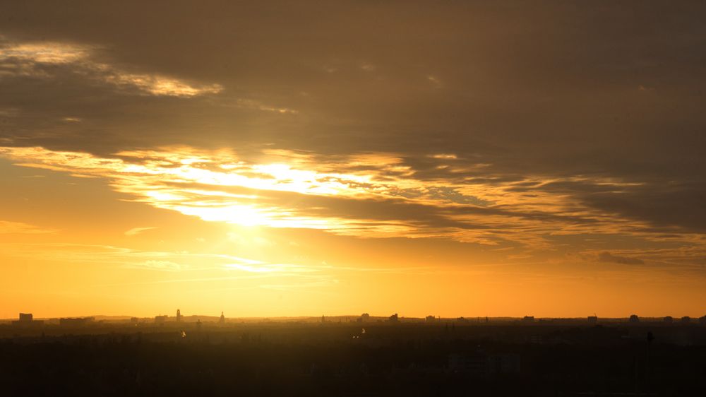 Sonnenuntergang in Berlin