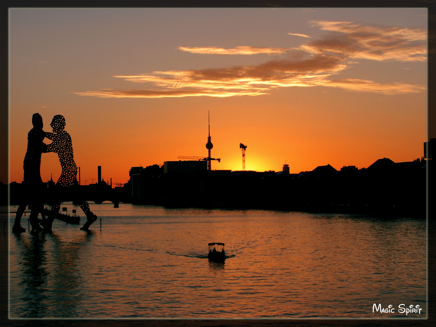 Sonnenuntergang in Berlin