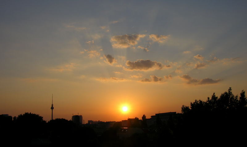 Sonnenuntergang in Berlin