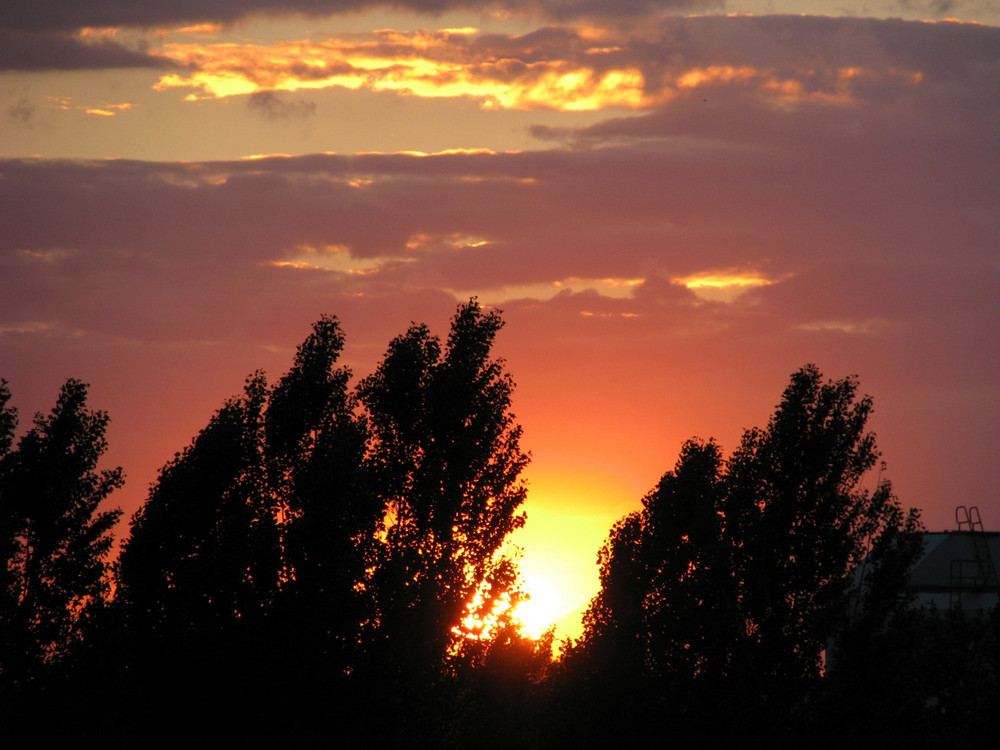 Sonnenuntergang in Berlin Reinickendorf 2