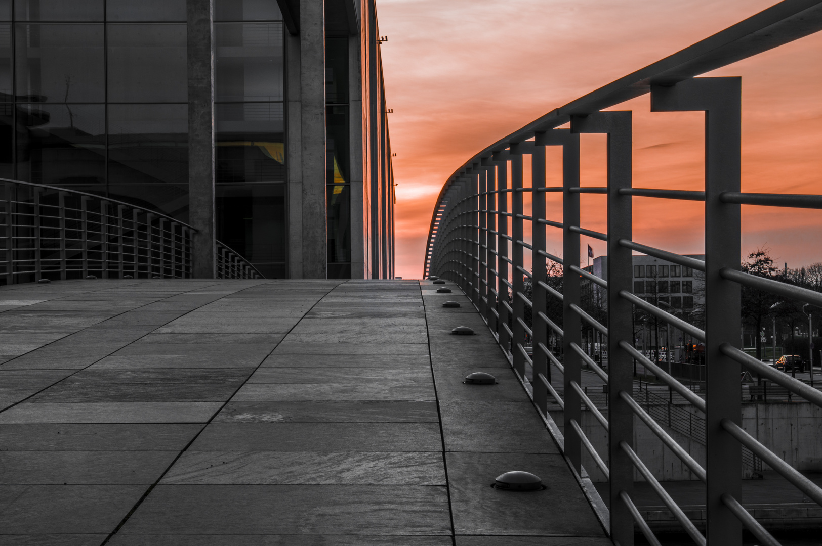 Sonnenuntergang in Berlins Mitte