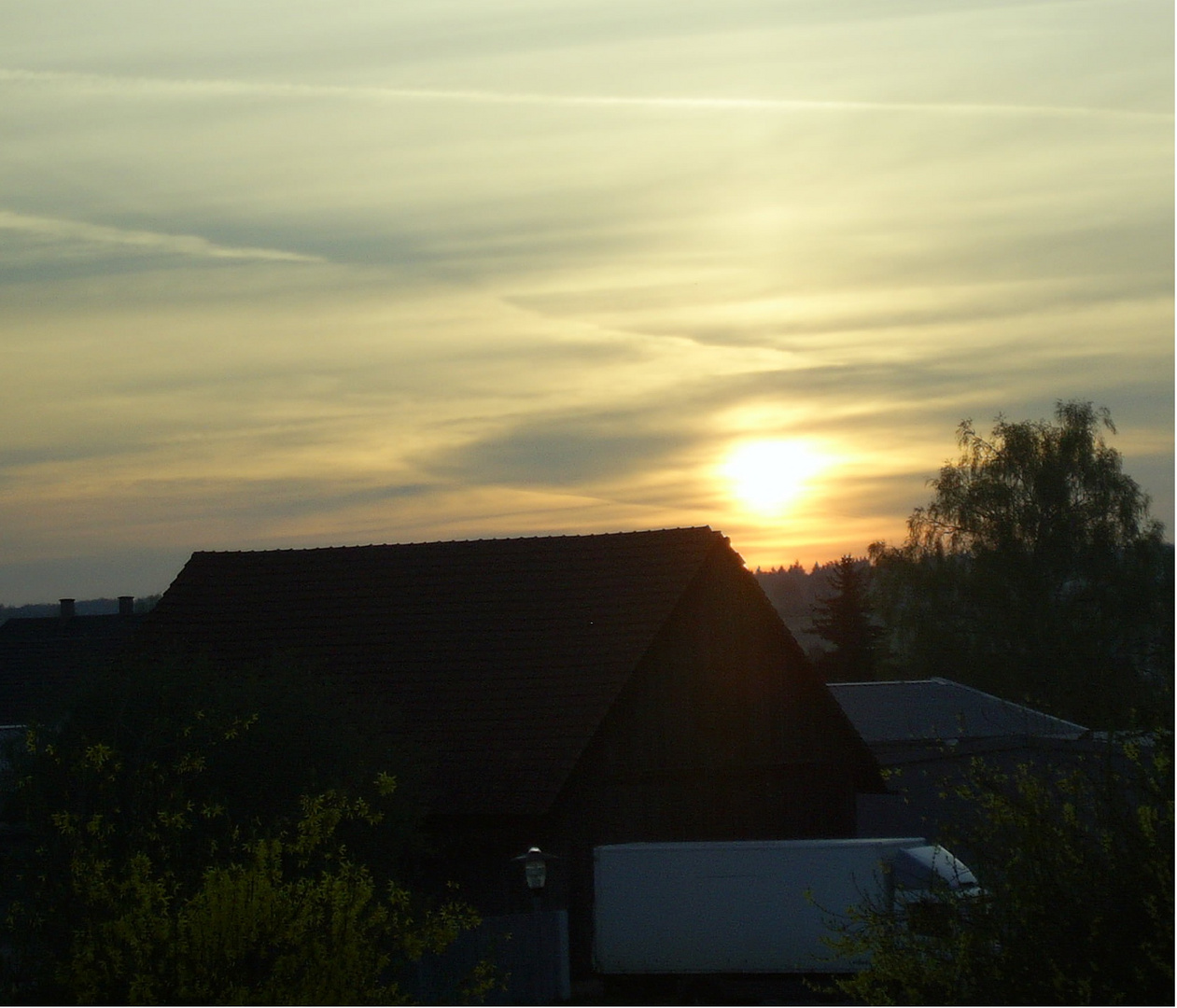 Sonnenuntergang in Berwangen