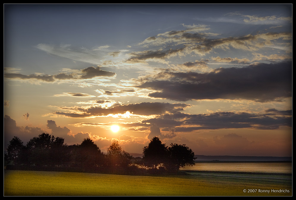 Sonnenuntergang in Betzenweiler...